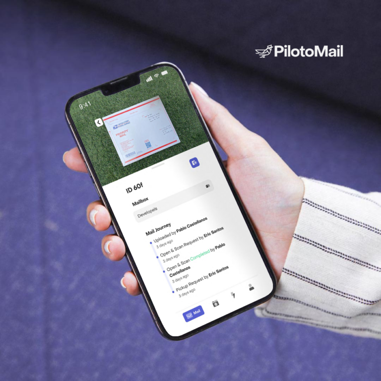 PilotoMail mockup IPhone